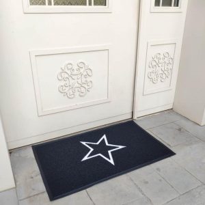 שטיח כניסה שחור כוכב